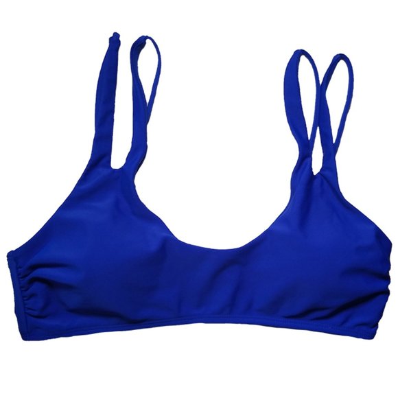 3/$12 💥♻ No Boundaries Royal Blue Bikini Swimwear Top | Size Large | 088 - Picture 1 of 7